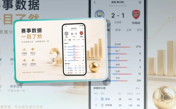 下载指引 · 官方赛事App · 网页补充更灵活界面展示